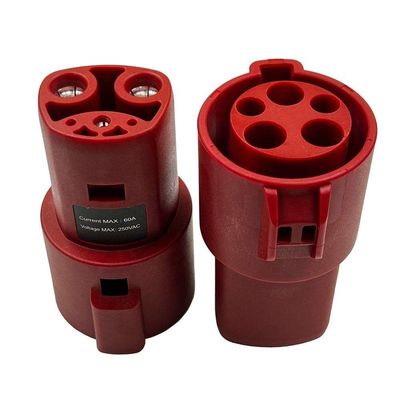 AC 10 KW typ 1 do adaptera ładowarki EV Tesla SAE J1772 do adaptera szybkiego ładowania Tesli 60A