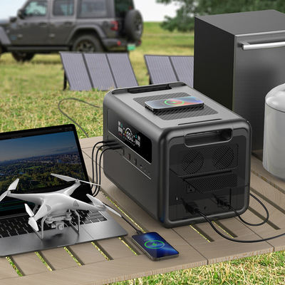 Wyświetlacz LCD 2304Wh Przenośna elektrownia 1200W Wejście AC Generator słoneczny Akumulator LiFePO4 na kemping