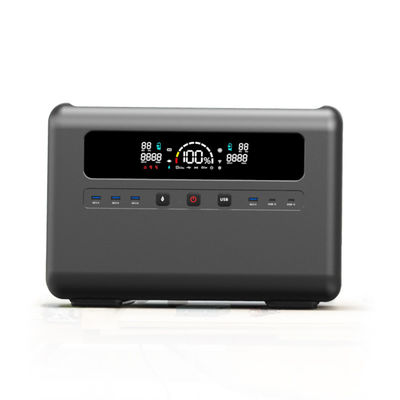 Przenośny generator elektrowni słonecznej 2304Wh Zasilacz 50/60Hz AC/DC USB3.0/Type-C