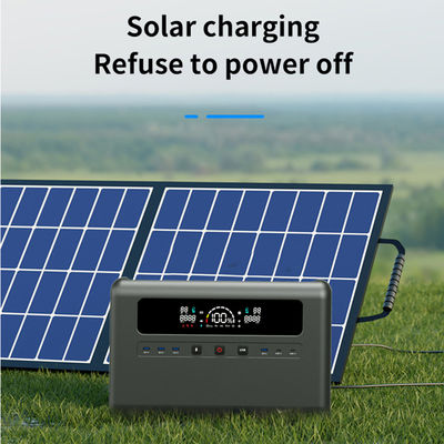 Przenośny generator elektrowni słonecznej 2304Wh Zasilacz 50/60Hz AC/DC USB3.0/Type-C