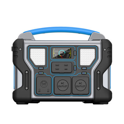 Niebieski 1000 W Camping 1000 W Lifepo4 Przenośny generator elektrowni Pogoda 1008 Wh Elektryczny