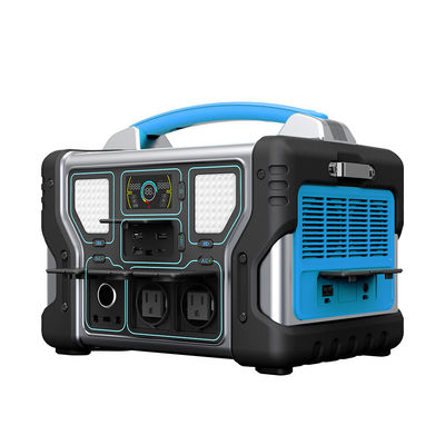 1000W Akumulatorowa przenośna elektrownia Domowa stacja zapasowa Generator słoneczny z wyświetlaczem LCD