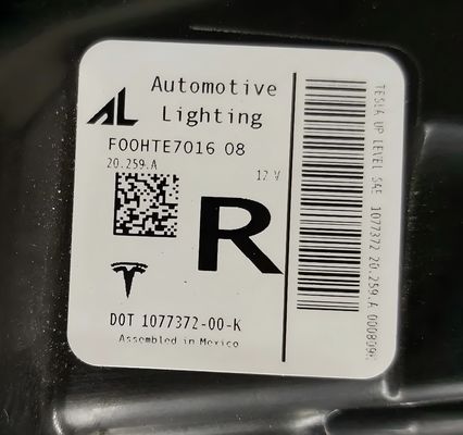 Oświetlenie wysokiej intensywności 12V 1077372-00-K Farby prawym dla Tesli Model 3 Model Y 2017-2020